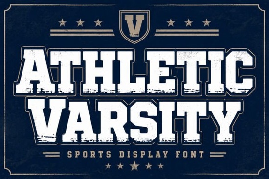 Athletic Varsity Font